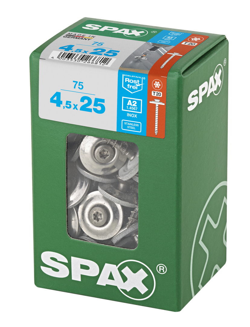 Spax spenglerschroeven A2 T-star