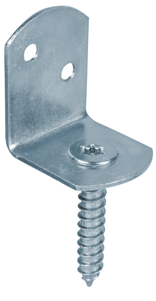 Vlechtwerkhouder L-vorm + houten schroef 83x32mm 12st.