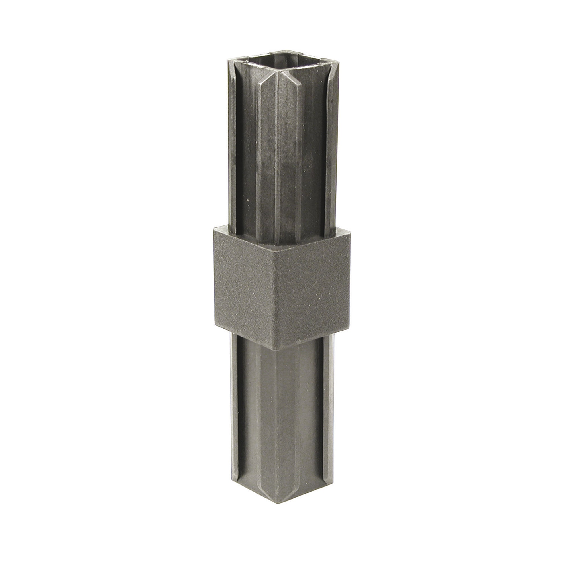 XD-buisverbinder, recht Materiaal: Polyamide, kleur: zwart 20 x 20 x 1,5 mm