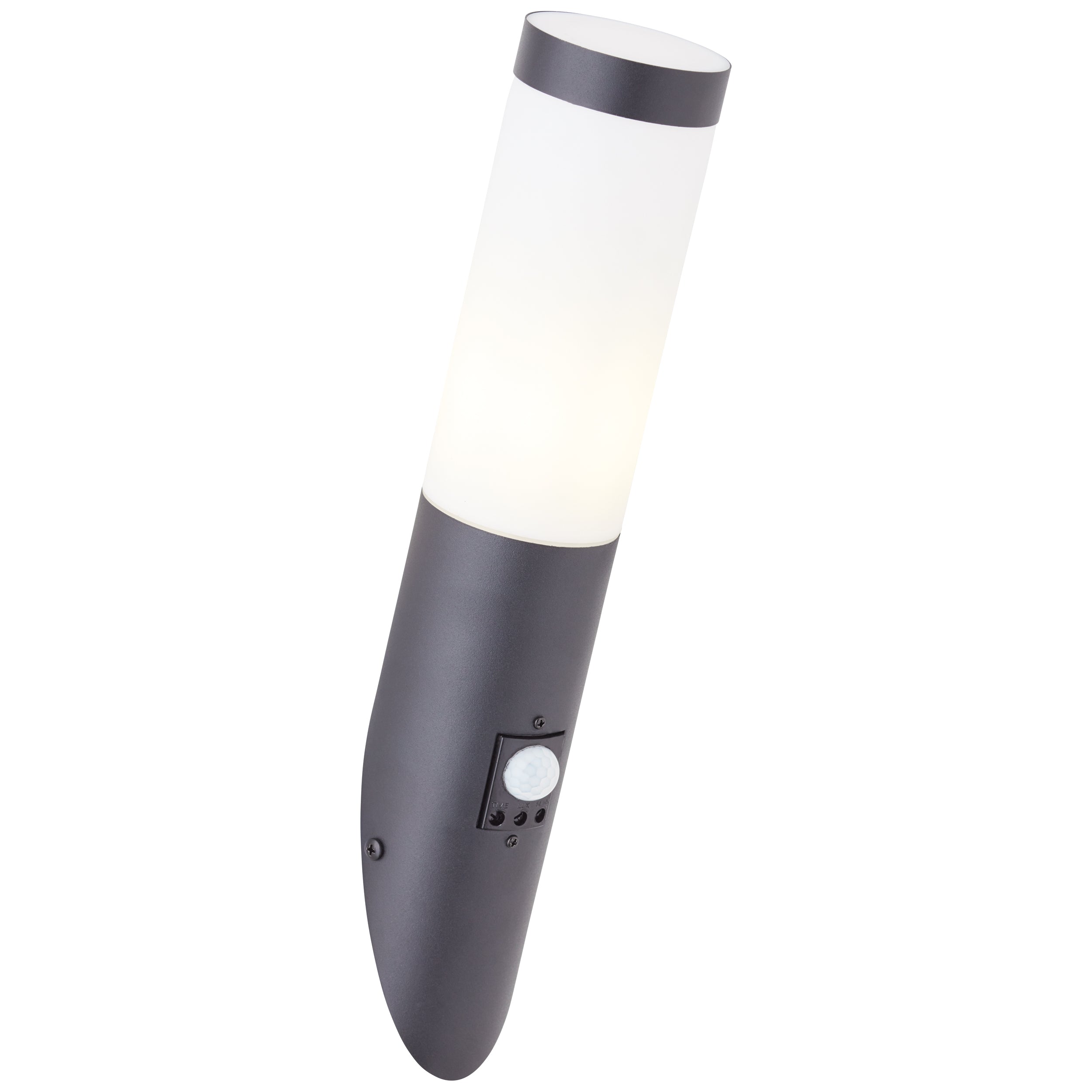 Buiten wandlamp E27 maxi 20W met bewegingssensor zwart