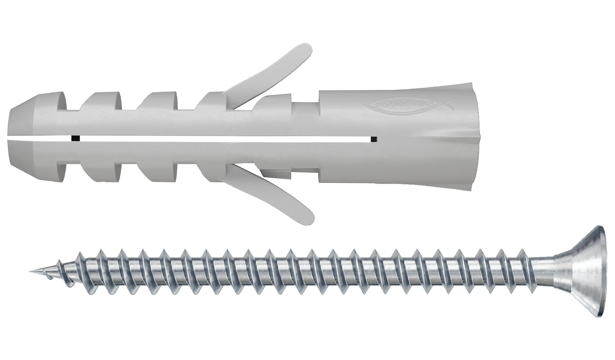 Fischer nylon spreidplug S 7 S met schroeven 12st.