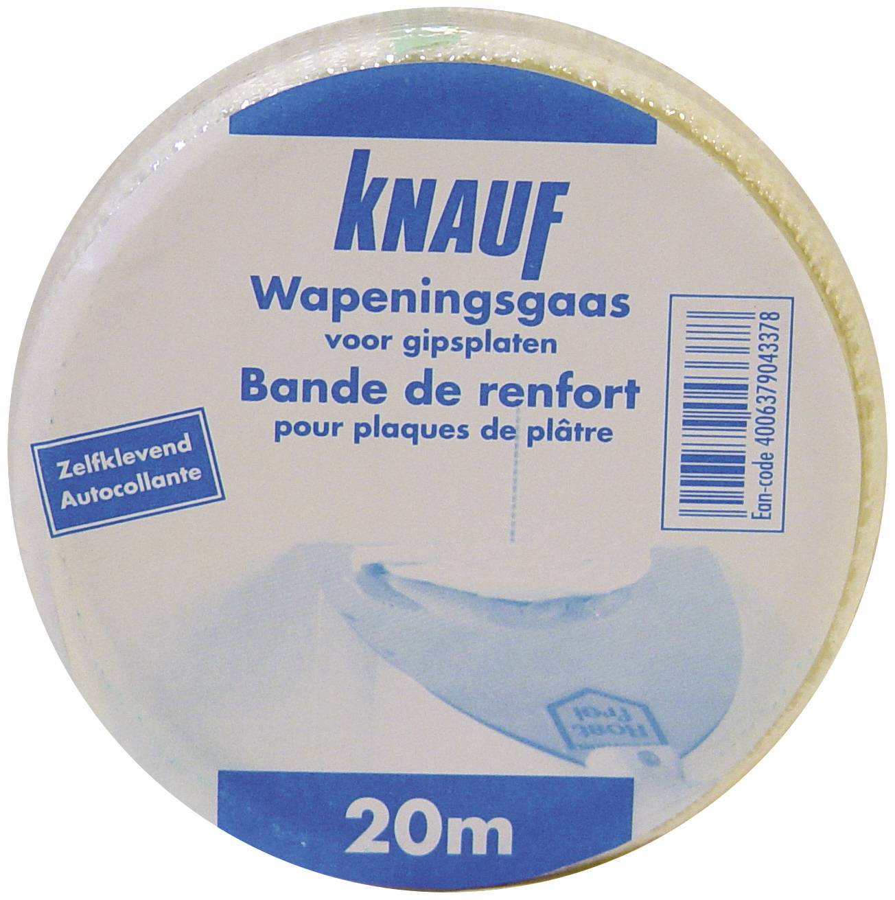 Knauf – wapeningsgaas - glasvezel – zelfklevend - open structuur - 2m