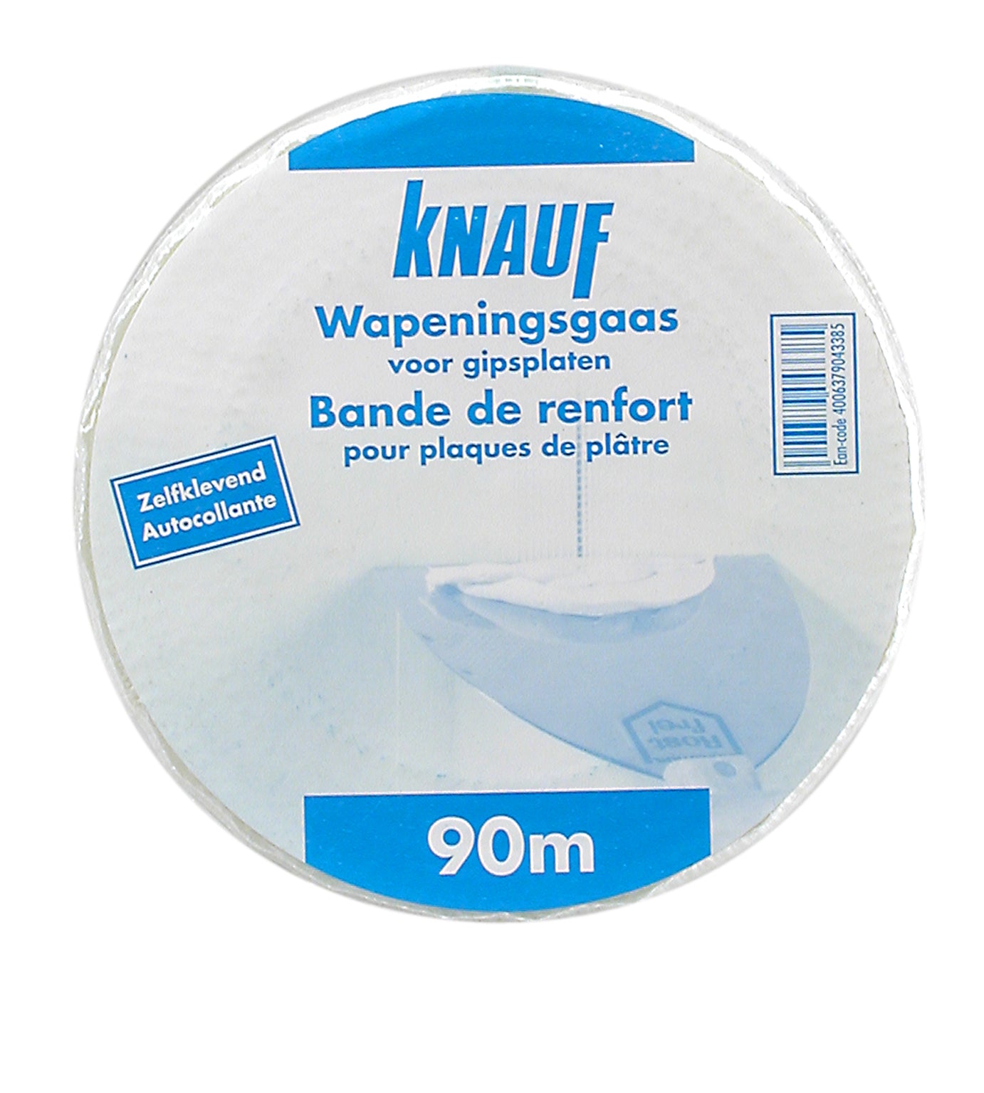 Knauf - zelfklevende glasvezelrol - wapeningsband voor gipsplaten - 5cm x 90m