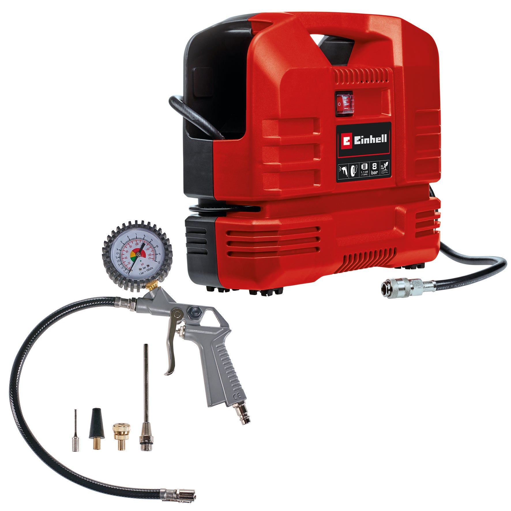 Einhell compressor TC-AC 190 OF set 8 bar 1 cilinder