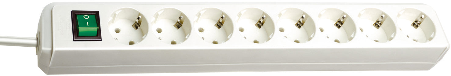 Brennenstuhl stekkerdoos Eco-line 8-voudig Wit 3 meter