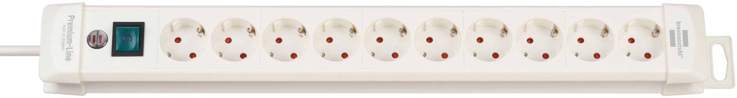 Brennenstuhl Premium-Line stekkerdoos 10-voudig wit 3m H05VV-F 3G1,5