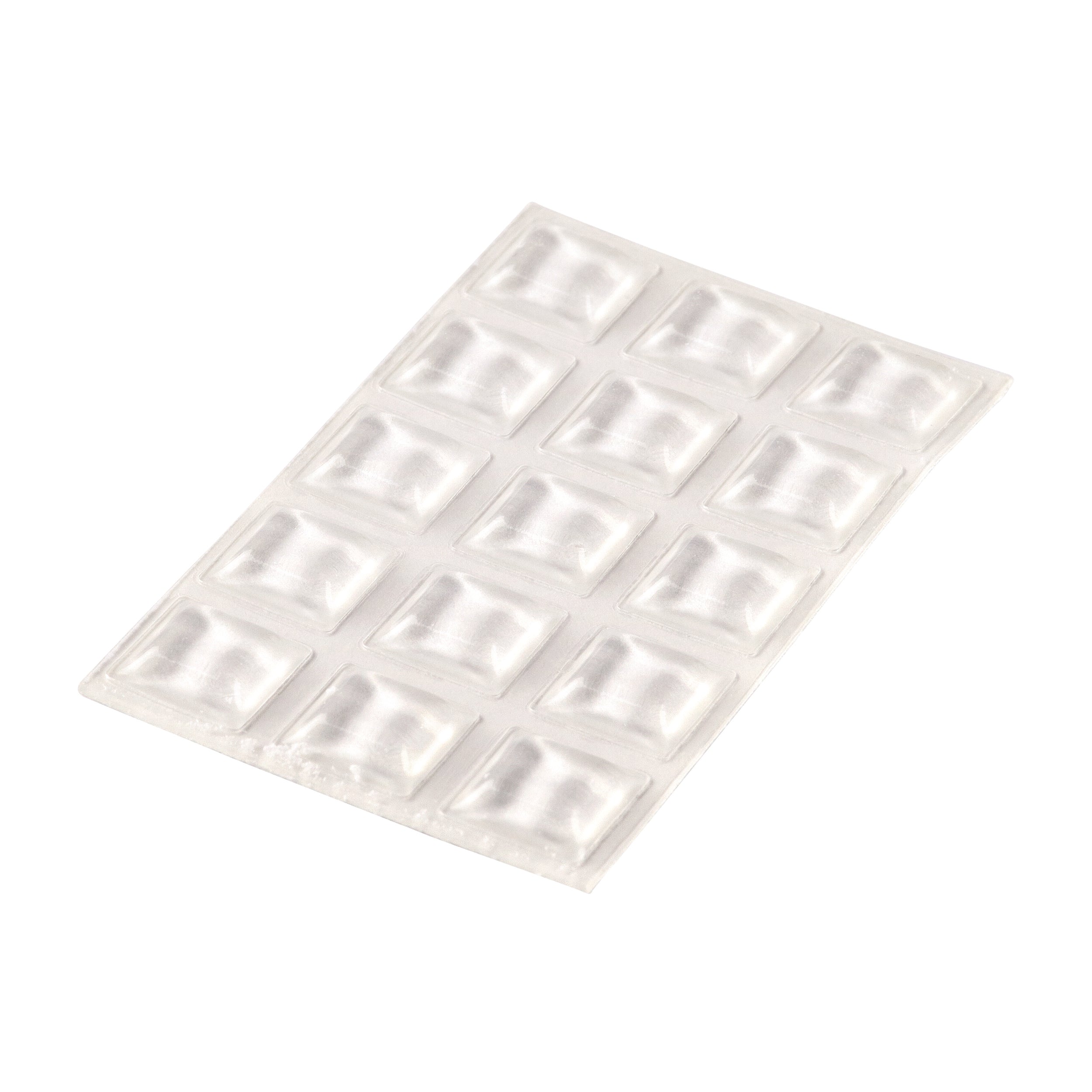 Fix-O-Moll zelfklevende stootbuffer transparant 13x13x3,1mm 15 st