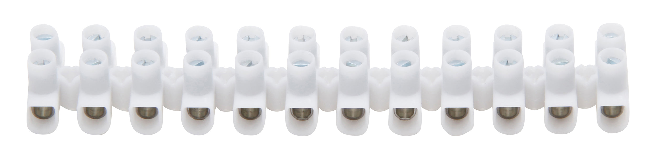 Kopp kroonklem 4-6mm 12-polig 2 stuks wit