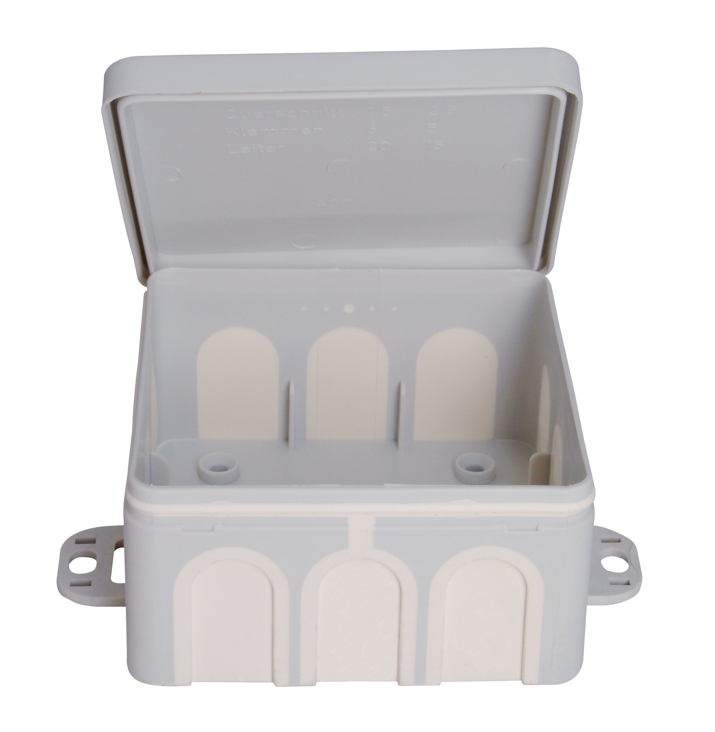 Kopp kabeldoos + doordruk membramen IP54 80x80x40mm grijs
