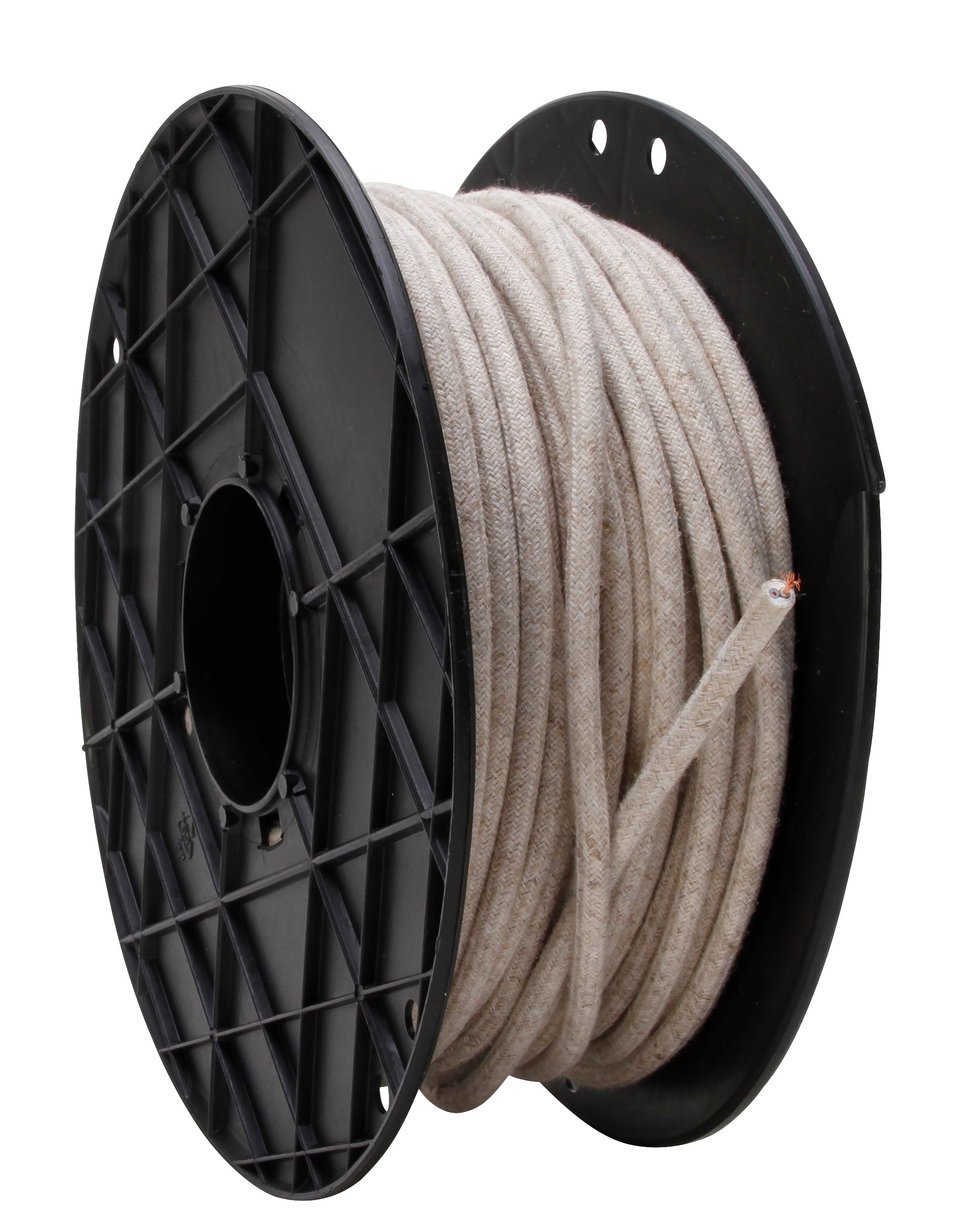 Kopp Textielsnoer (per meter)2x0,75 mm² linnen