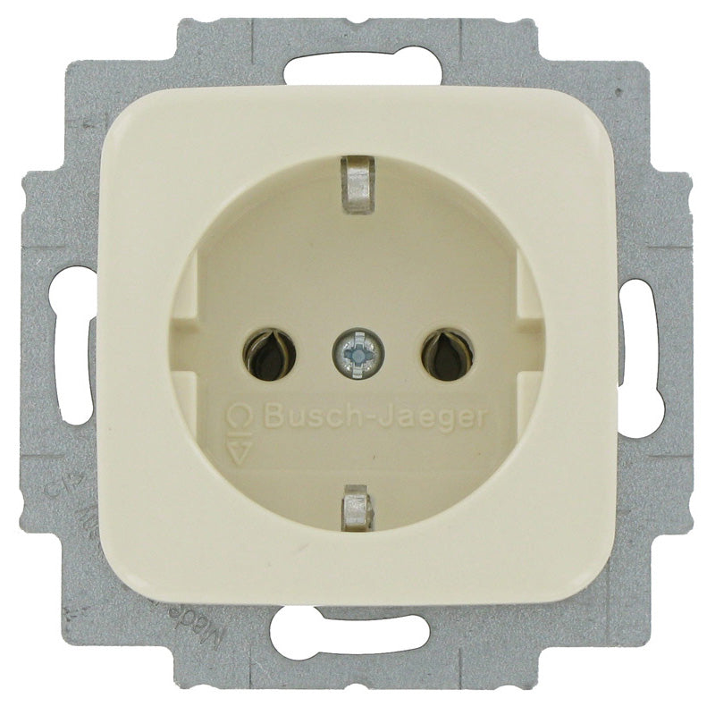 Busch Jaeger inbouwstopcontact SI Reflex met aarde (randaarde) 1-polig crème IP20