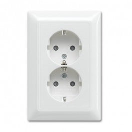 Busch Jaeger inbouwstopcontact Balance met aarde (randaarde) 2-polig wit IP20