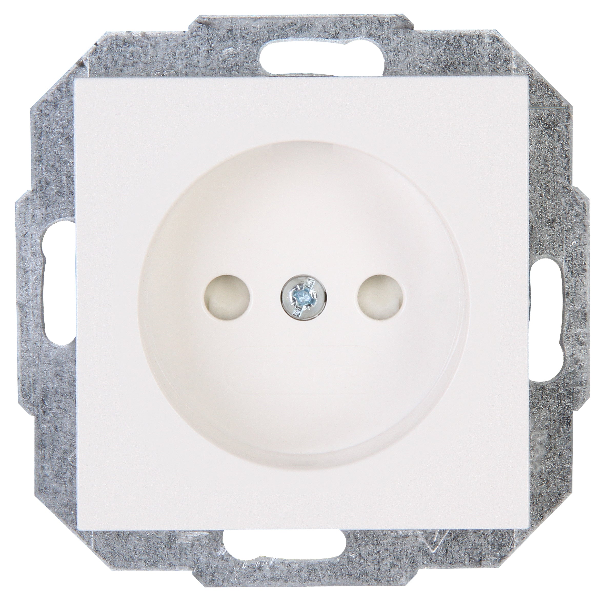 Kopp inbouwstopcontact Athenis ongeaard 1-polig wit IP20