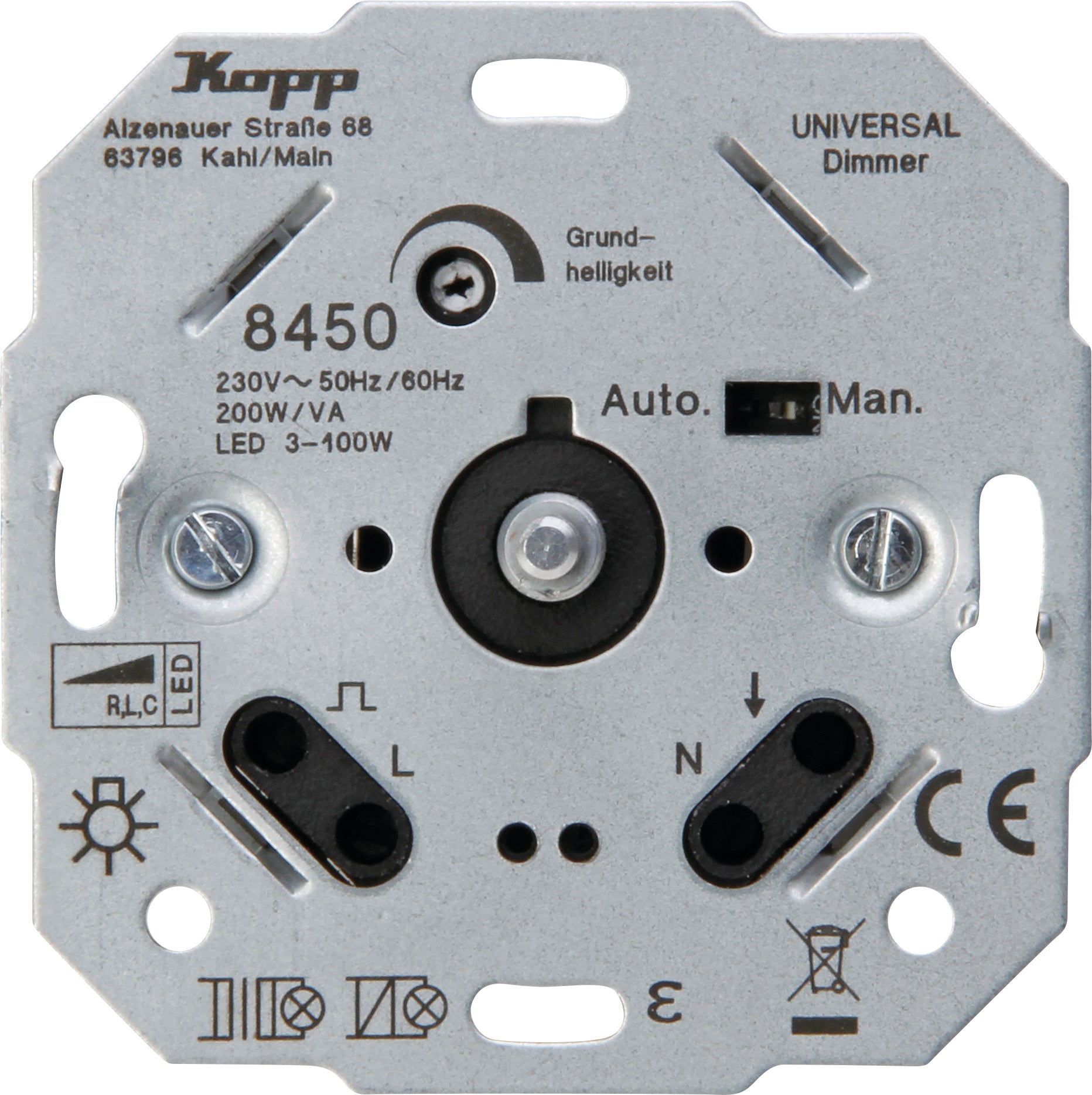Kopp dimmer TechnikCenter LED druk RLC 3-170W