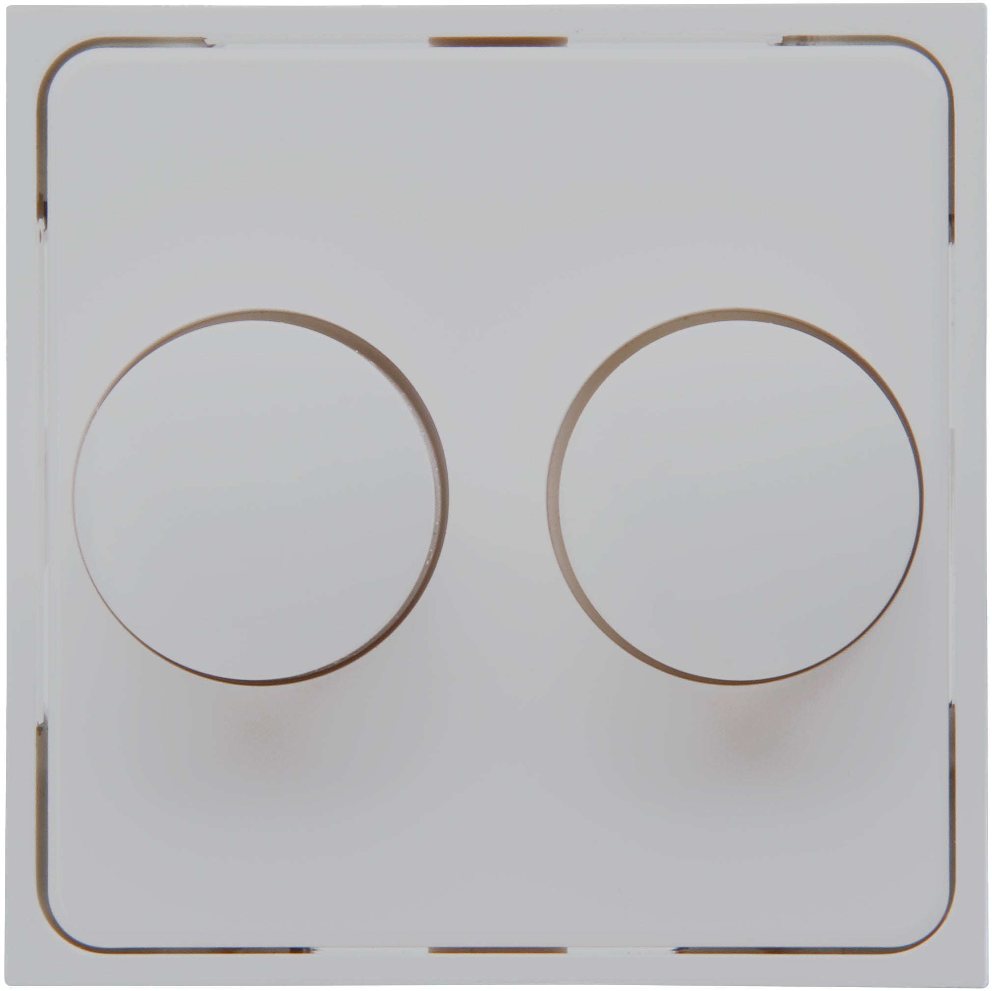 Kopp duo-dimmerplaat Athenis mat-wit