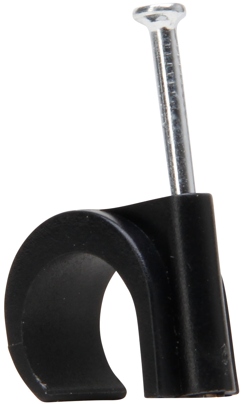 Spijkerclip 16-20mm zwart 10 stuks