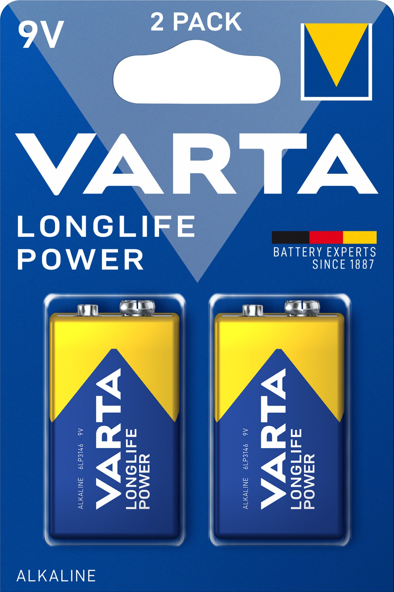 Varta alkalinebatterij Longlife Power 9V 2st