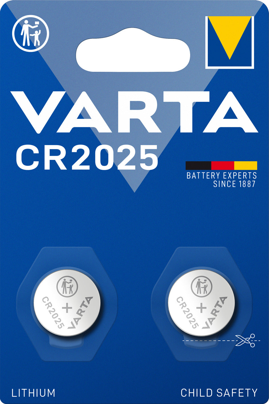 Varta alkalinebatterij Lithium Coin CR2025 2st