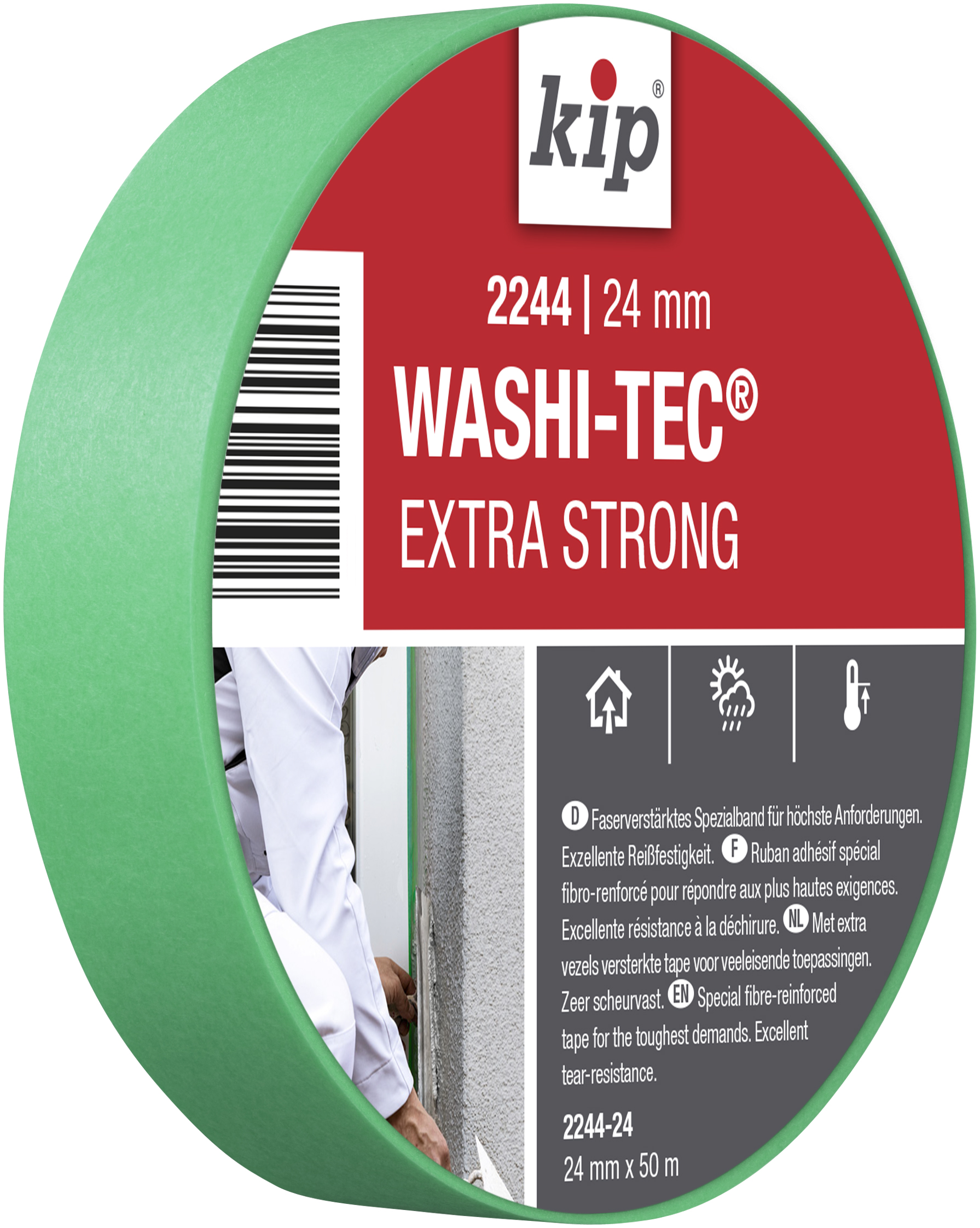 Kip 2244 WASHI-TEC Extra Strong met extra vezels versterkt voor de grootste uitdagingen. Zeer scheurvast.