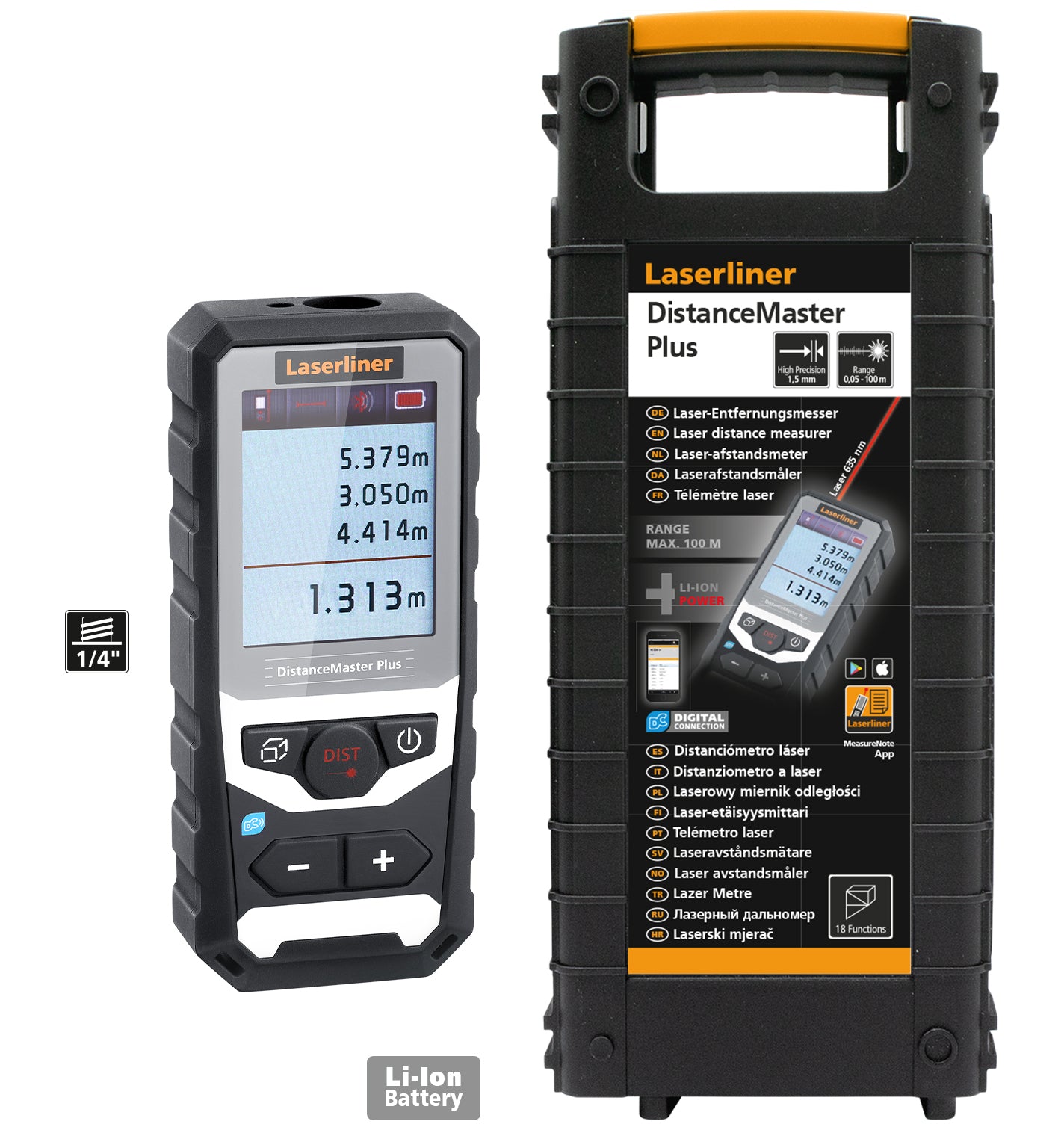 Laserliner - DistanceMaster Compact Plus 50m BLE softbag