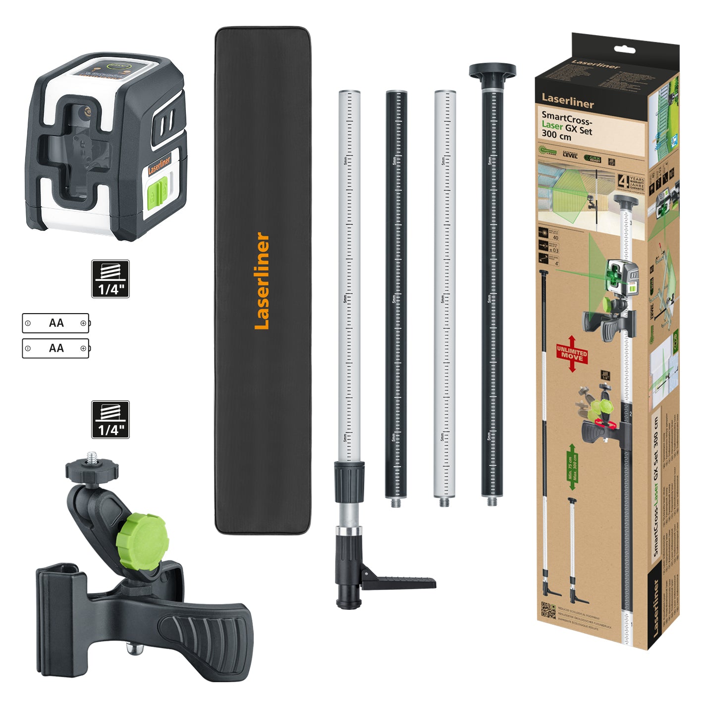 Laserliner - SmartCross-Laser GX set 300 cm