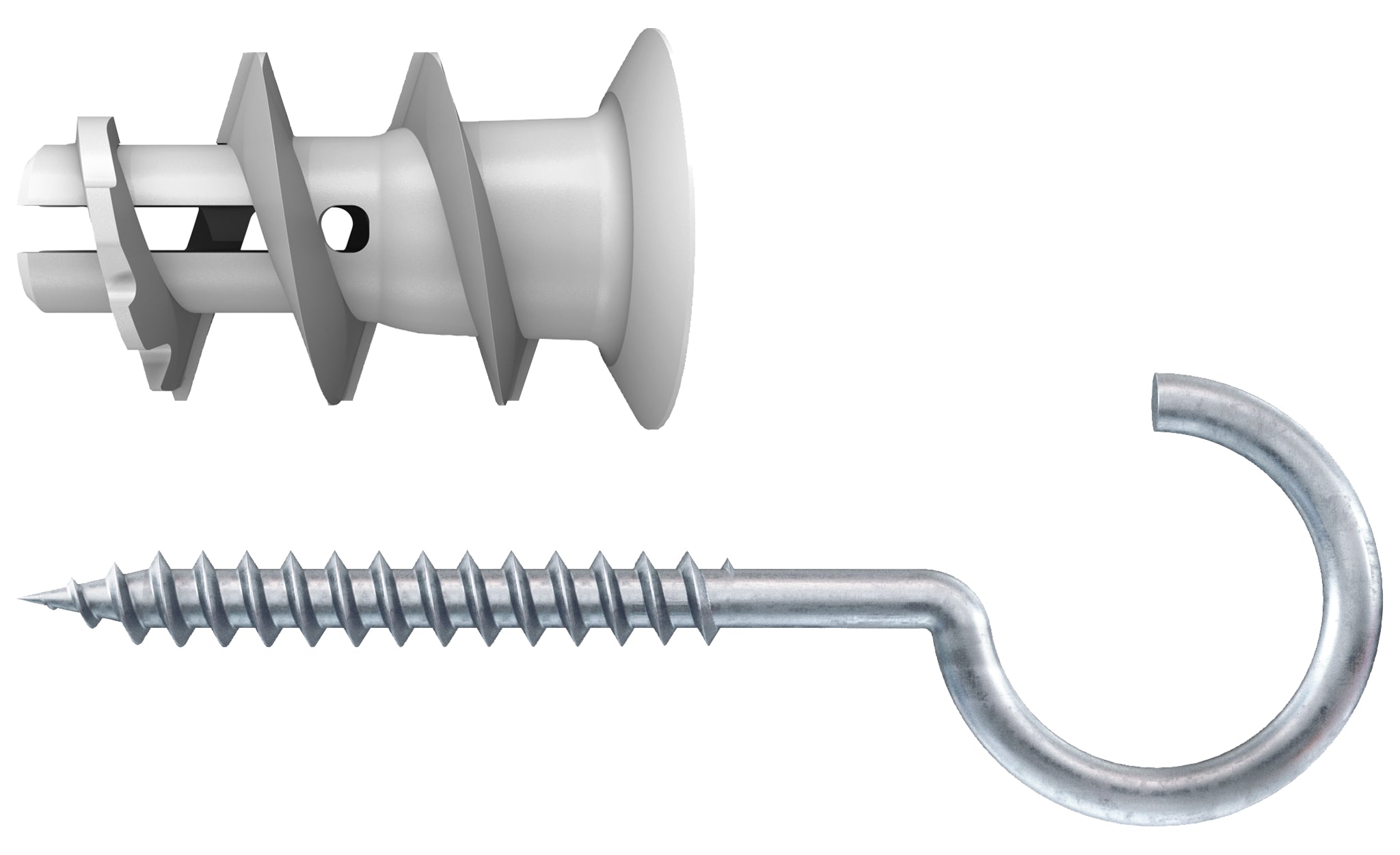 Fischer nylon gipsplaatplug GK-RH met ronde haak 5st.
