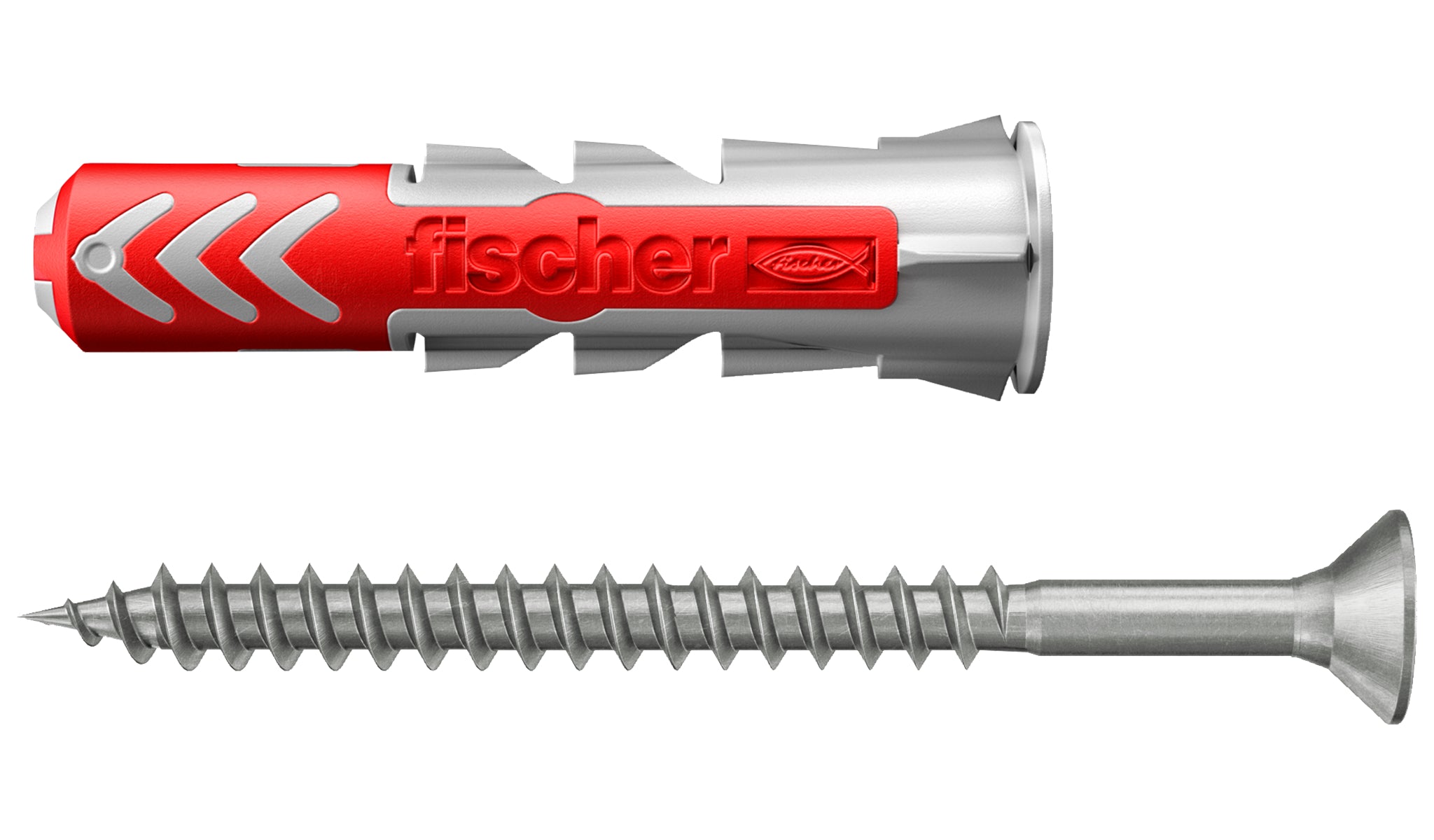 Fischer nylon plug DuoPower 6x30mm + schroeven voor plankbevestiging 12st.
