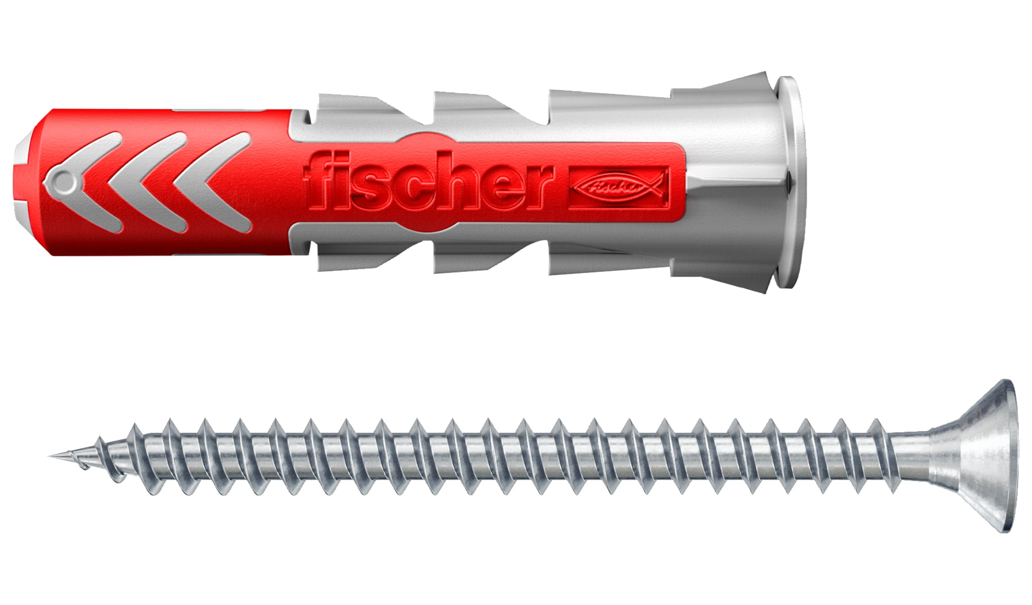 Fischer nylon plug DuoPower 8X40 + schroef voor plankbevestiging 10st.