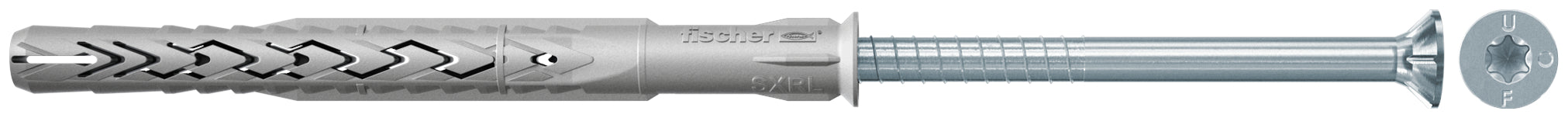 Fischer nylon constructieplug SXRL-T 10x100mm + schroef met verzonken kop 4st.