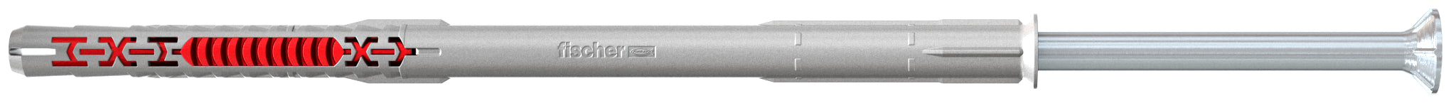 Fischer universele nylon plug DuoXpand 10x160 T + schroef met verzonken kop 4 stuks