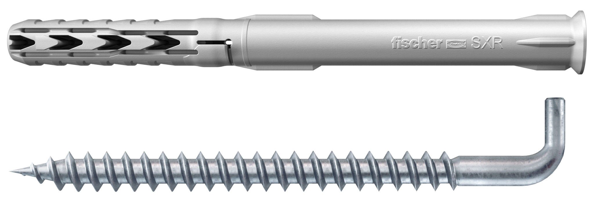 Fischer nylon spreidplug SXR WH 8x60 + bevestigingshoek 2 stuks