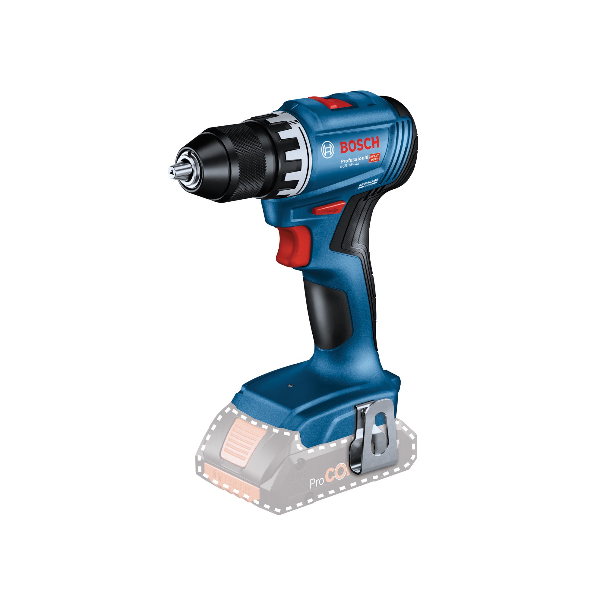 Bosch Accuschroefboormachine GSR 18V-45 (Accu en lader niet meegeleverd)