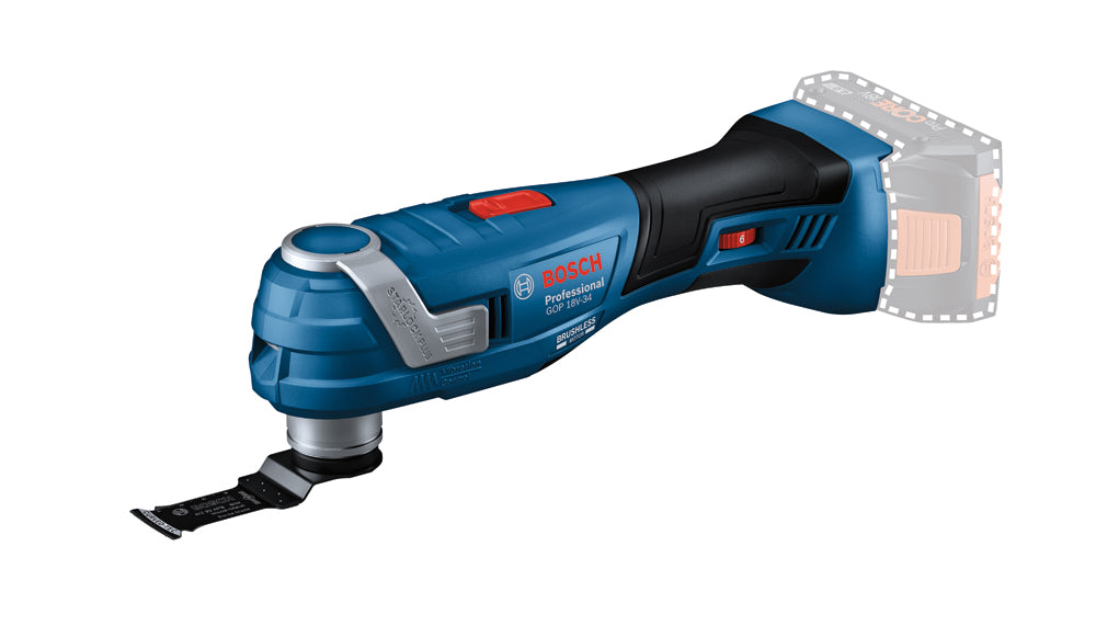 Bosch Accu multitool GOP 18V-34 (Accu en lader niet meegeleverd)