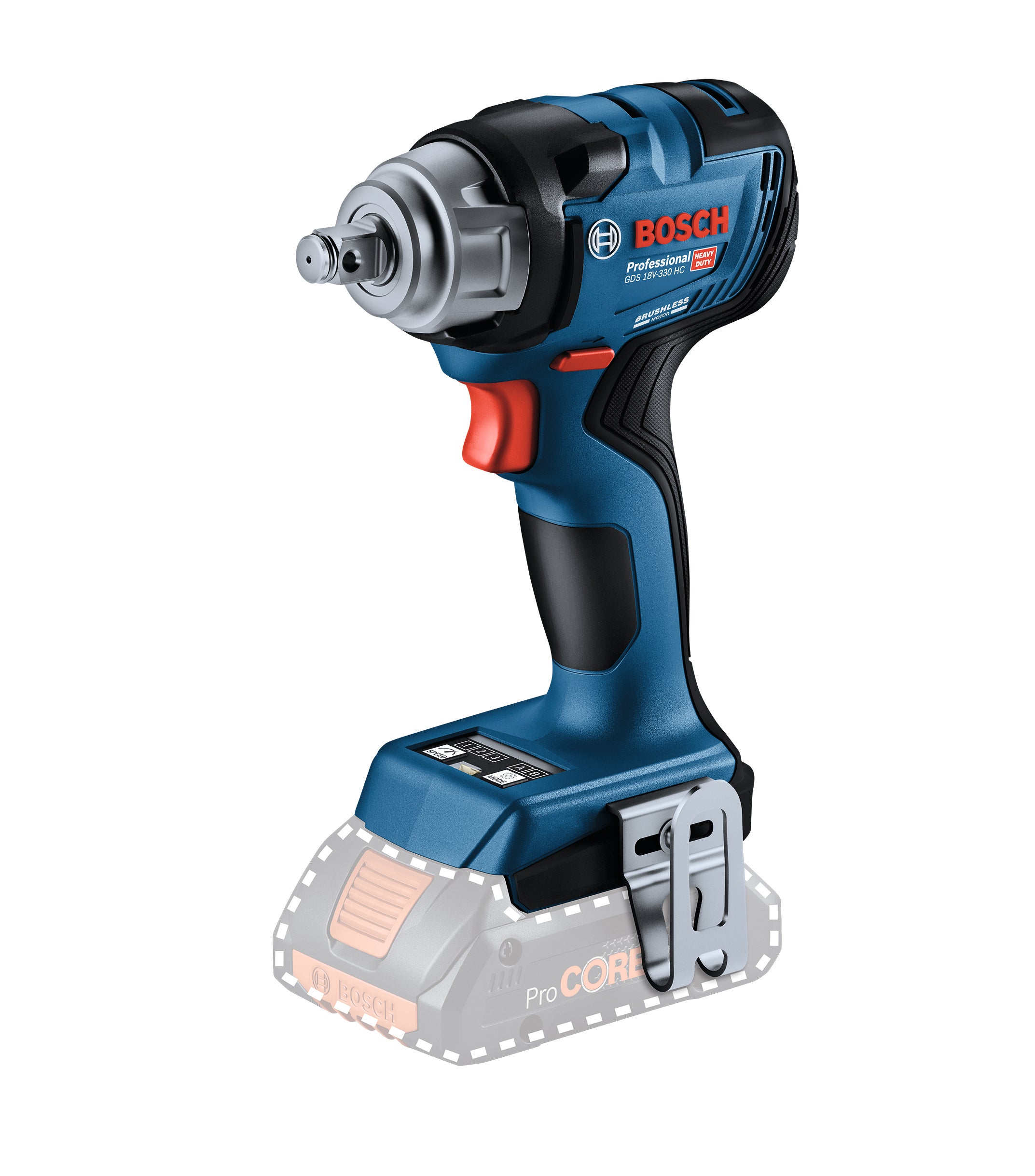 Bosch Accu slagmoeraanzetter GDS 18V-330 HC (Accu en lader niet meegeleverd)
