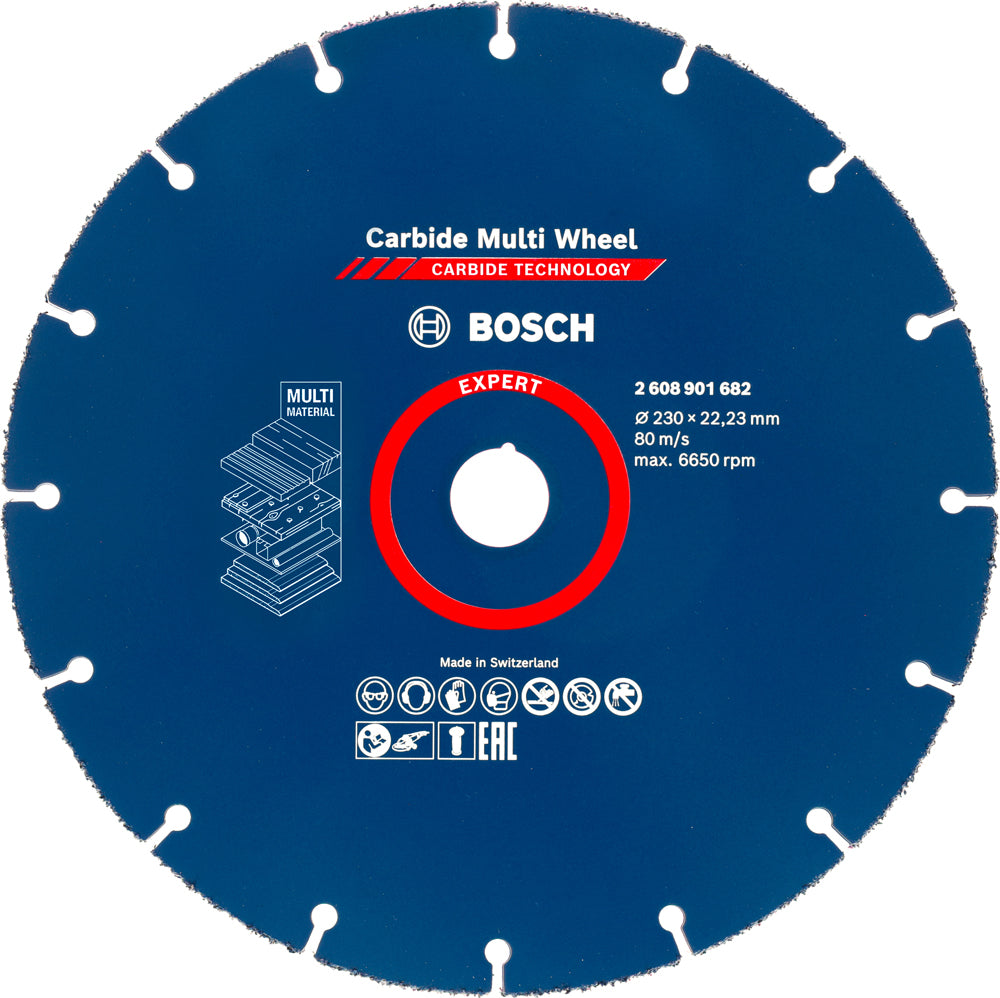 Bosch EXPERT X-LOCK Doorslijpschijf Carbide Multi Wheel 230mm