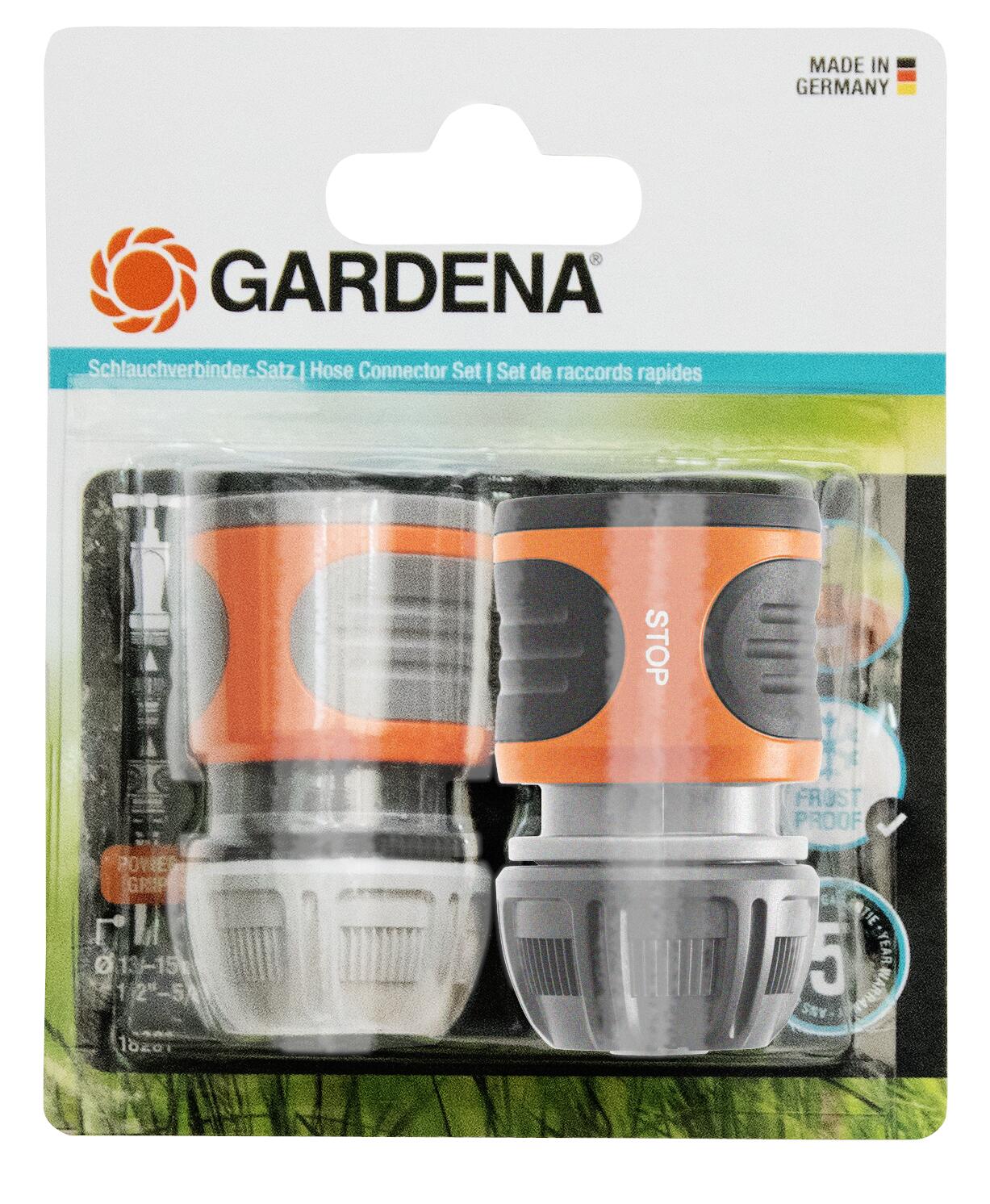Gardena slangaansluitset 1/2"-5/8"
