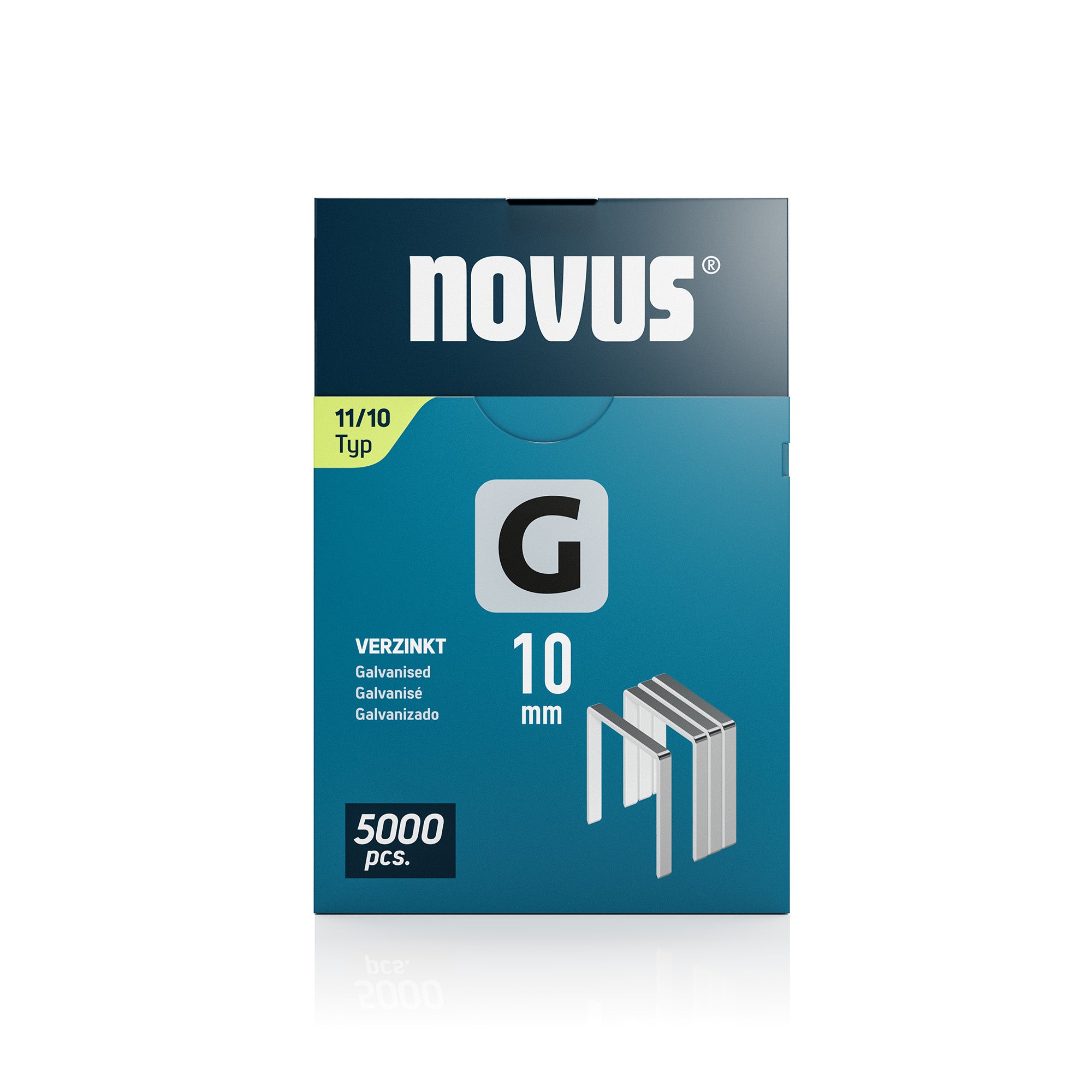 Novus Niet met platte draad G 11/10mm (5.000 stuks)