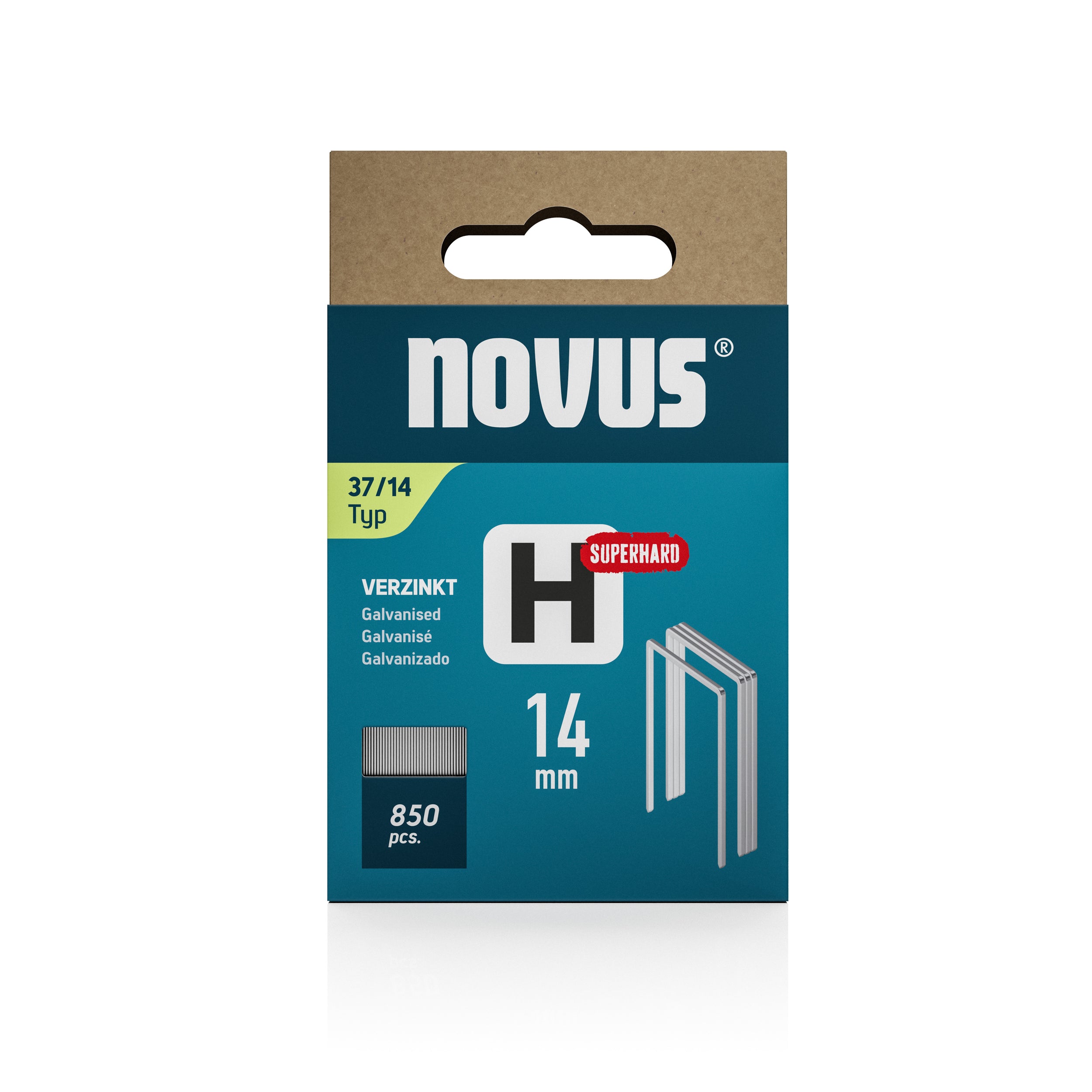 Novus Niet met fijne draad H 37/14mm Superhard (850 stuks)