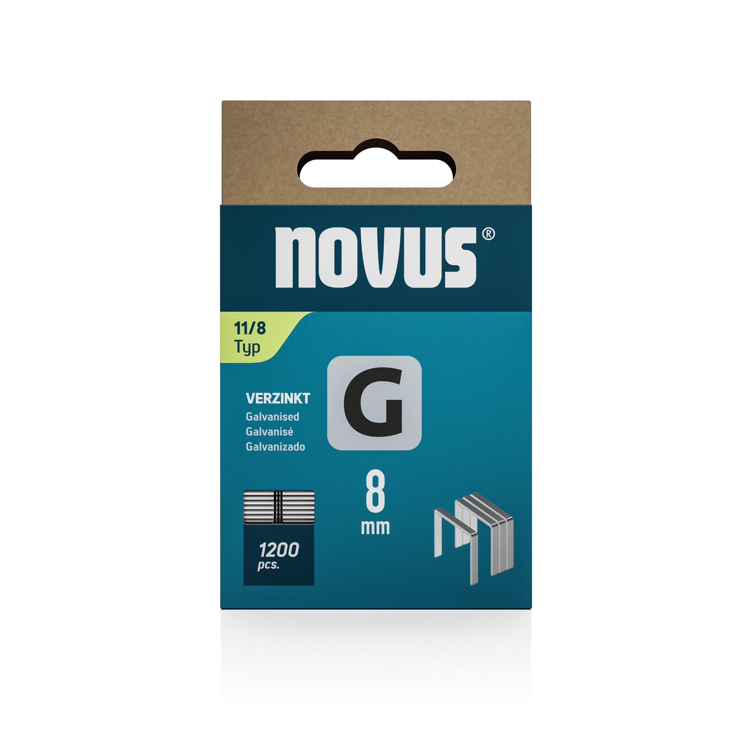 Novus Niet met platte draad G 11/8mm (1.200 stuks)