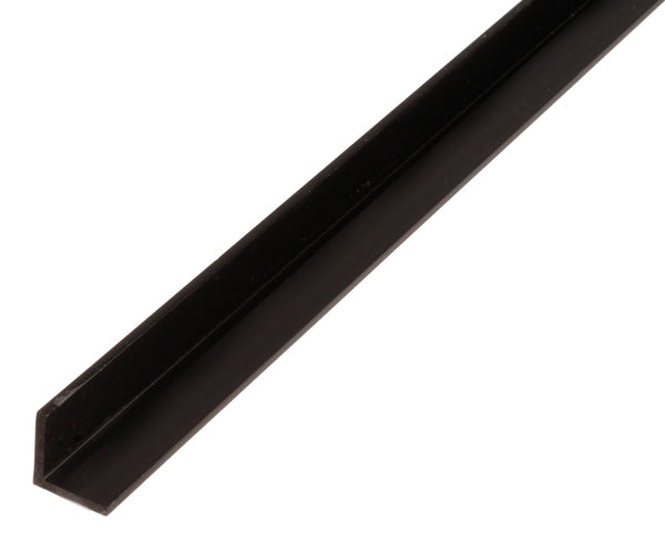 Hoekprofiel kunststof zwart 25x25x1,8mm 2,6m