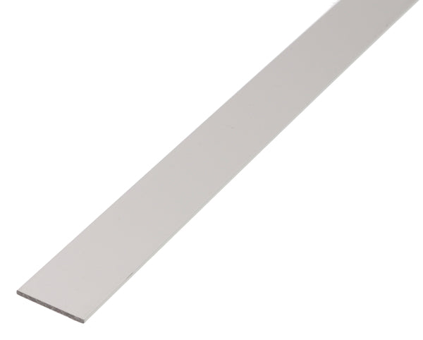Alberts platte stang aluminium zilverkleurig geëloxeerd 20x2mm 2m