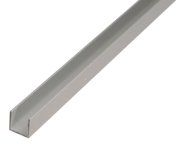 Alberts profiel U-vorm aluminium grijs 10x12x10x1,5mm 2m