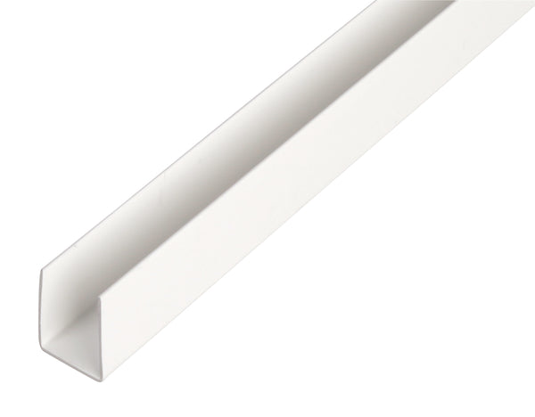 Alberts profiel U-vorm kunststof wit 10x18x10x1mm 1m
