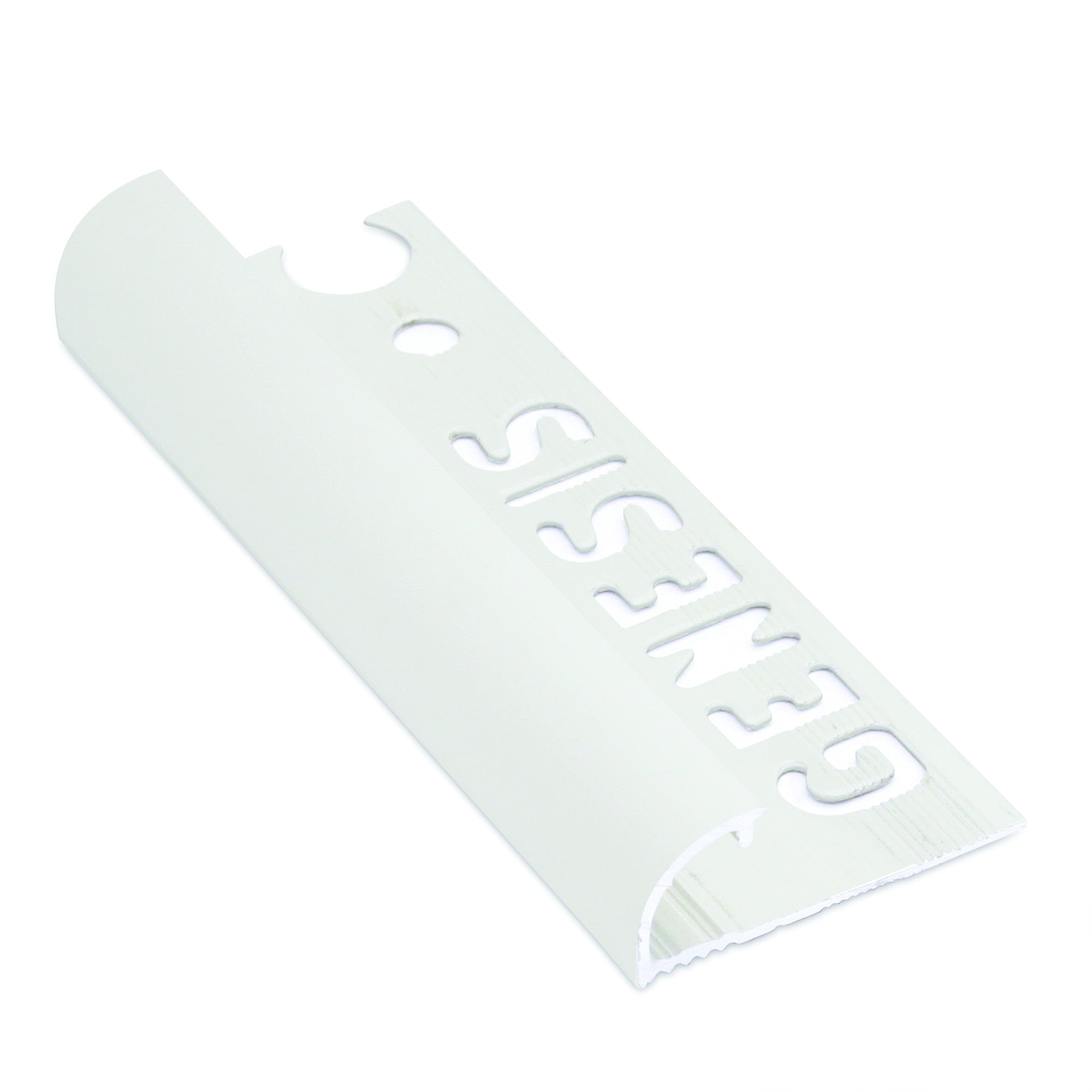 Genesis tegelprofiel aluminium rond argent mat 8 mm