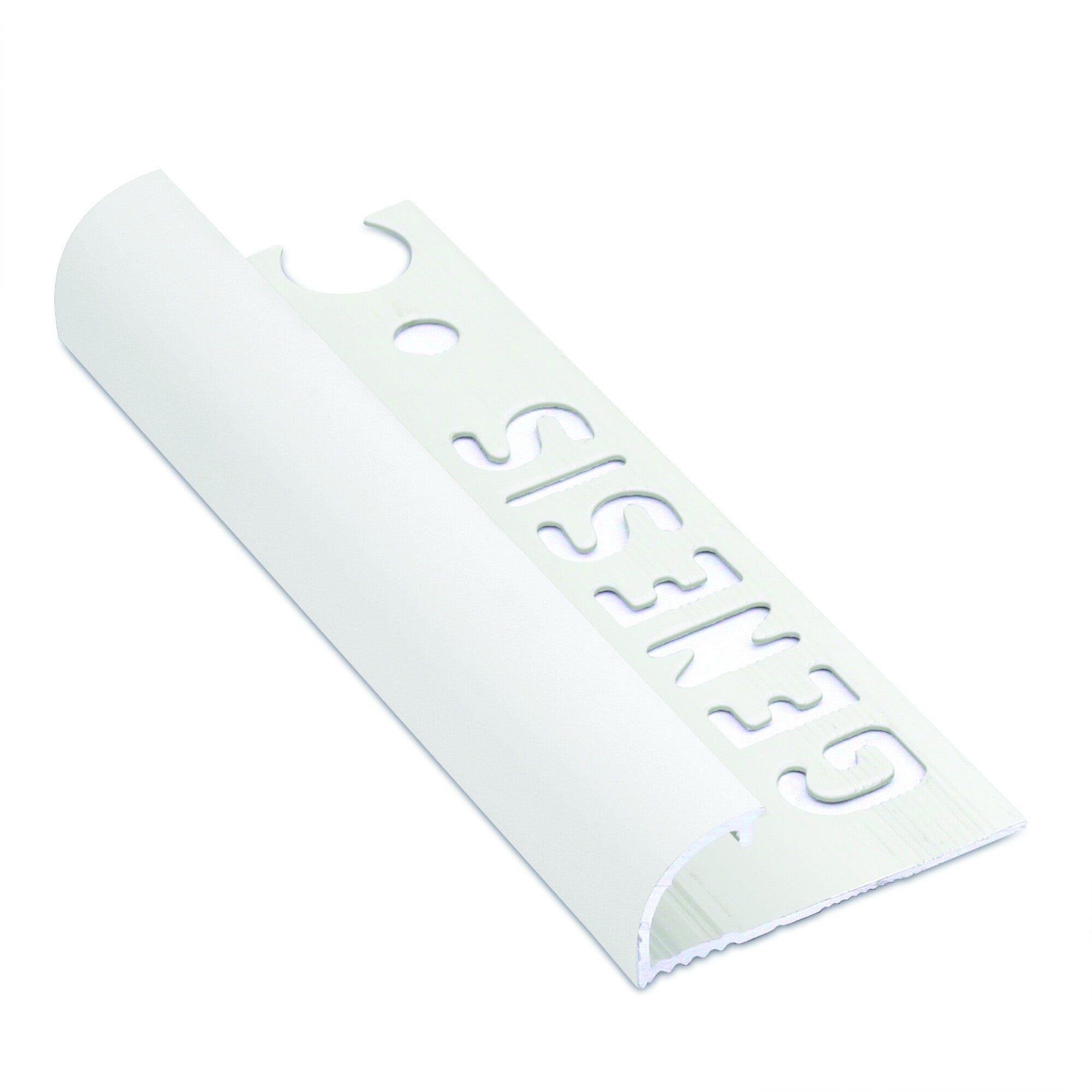 Genesis tegelprofiel carr.aluminium arr. blanc 10 mm
