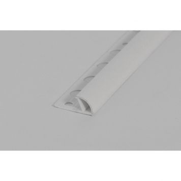 Genesis tegelprofiel PVC rond wit 8mm 250cm