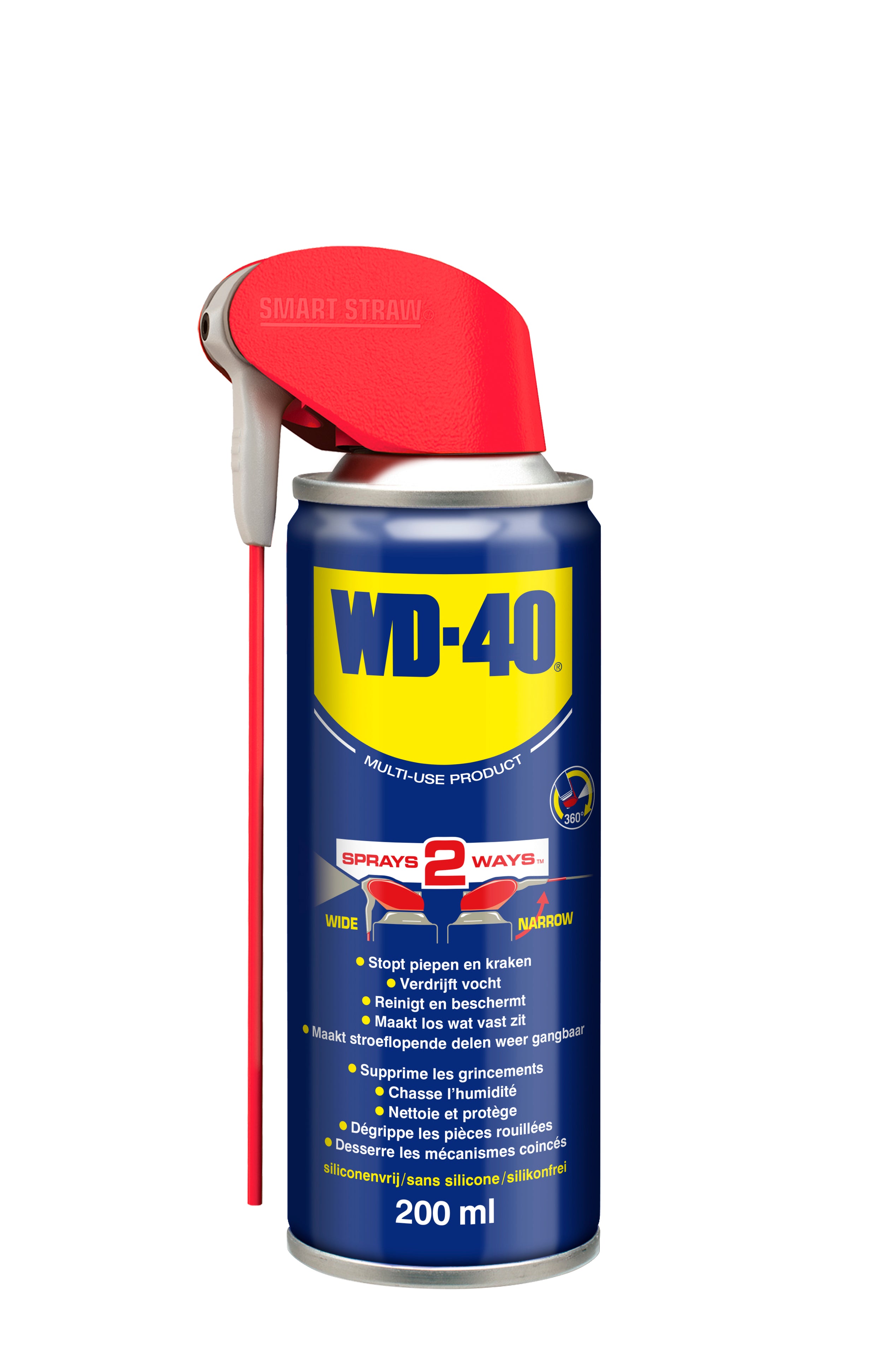 WD-40 multifunctionele spray + smart straw 200ml
