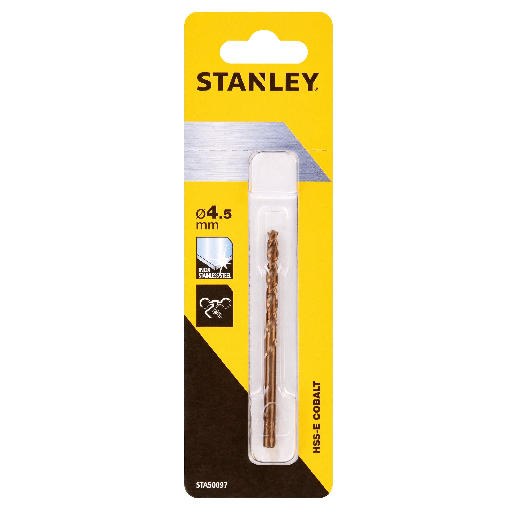 Stanley metaalboor STA50097-QZ HSS-E kobalt 4,5mm