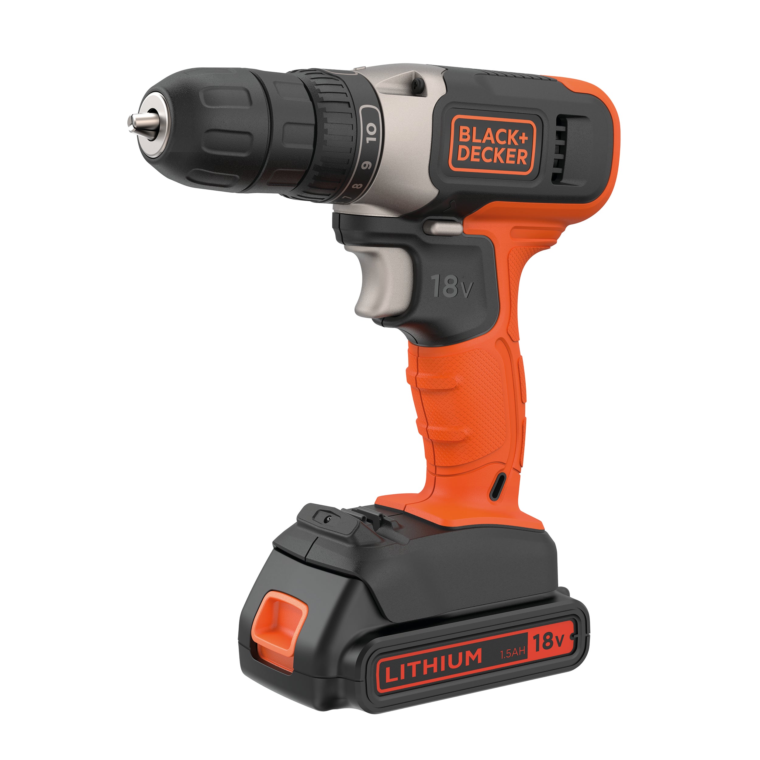 Black+Decker Accuboormachine BCD001C2-QW - 18V - (2x 1,5Ah)