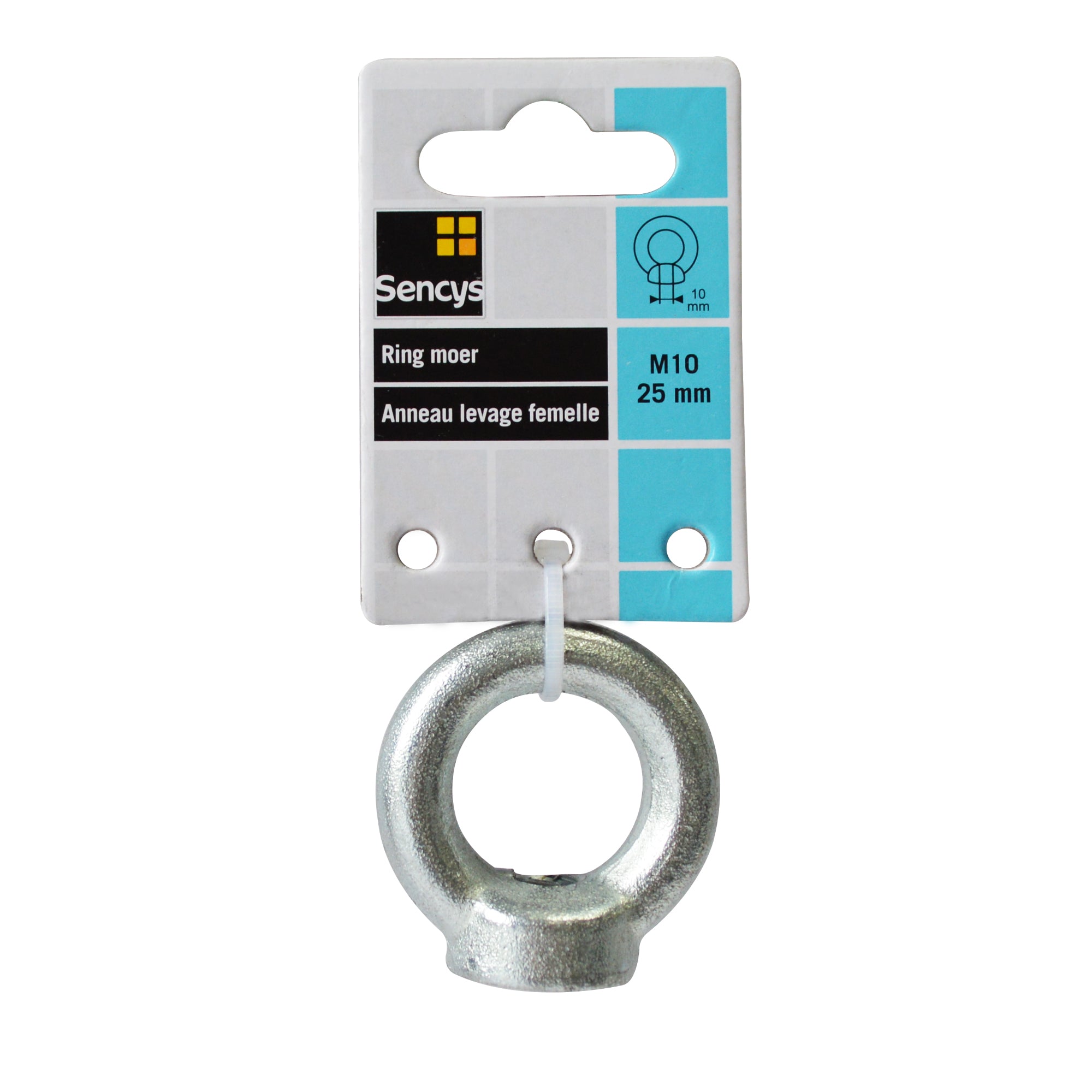 Sencys ringmoer gegalvaniseerd M10 25mm